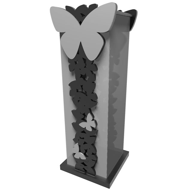 Umbrella stand design butterflies