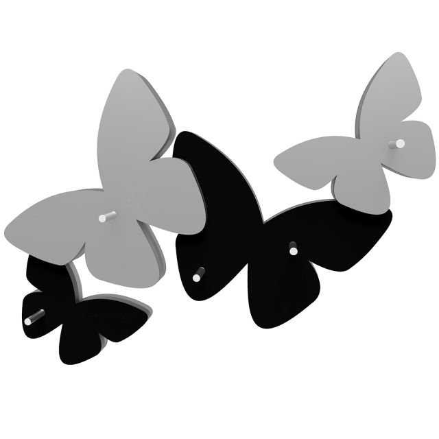 Butterfly wall key rings with magnets