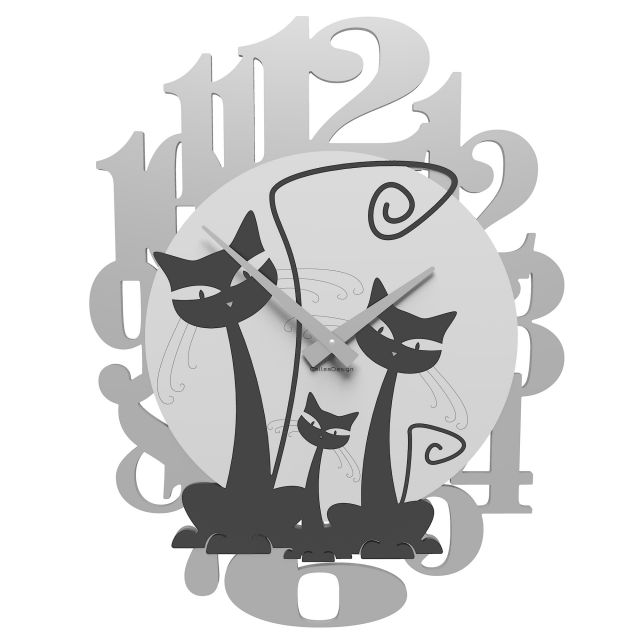 Cat wall clock
