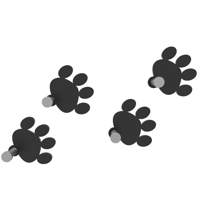 Appendiabiti orme di gatto di Calleadesign