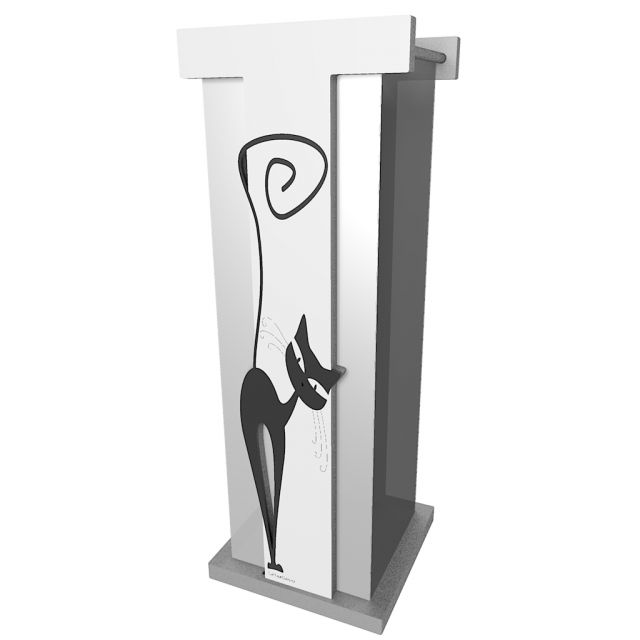 Indoor umbrella stand cat