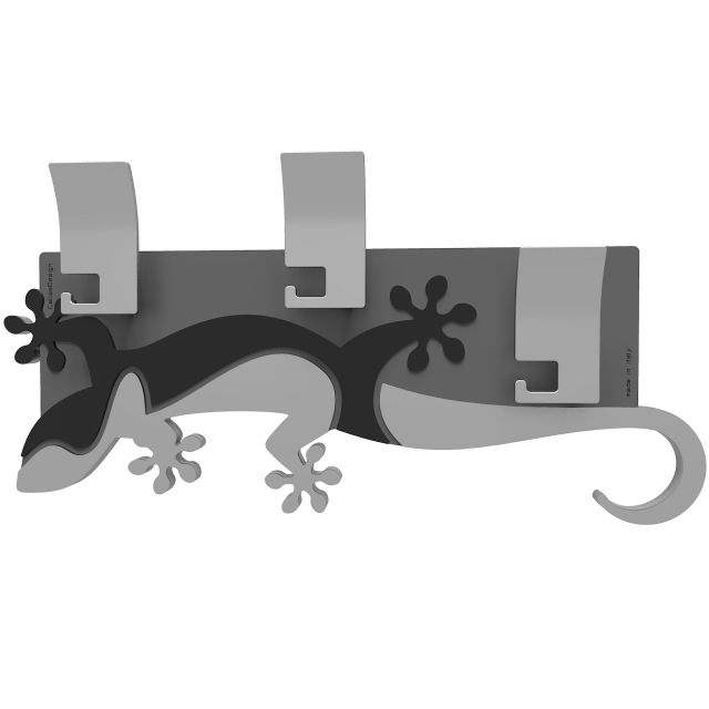 Wall mounted coat rack gecko