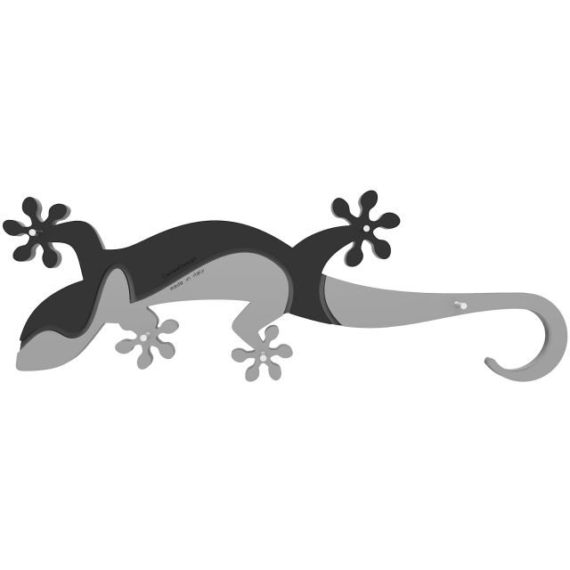 Key holder for wall gecko