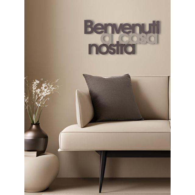 Wall decor sign "Benvenuti a casa nostra"