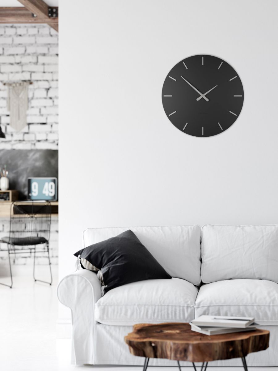 Large black wall clock by CalleaDesign