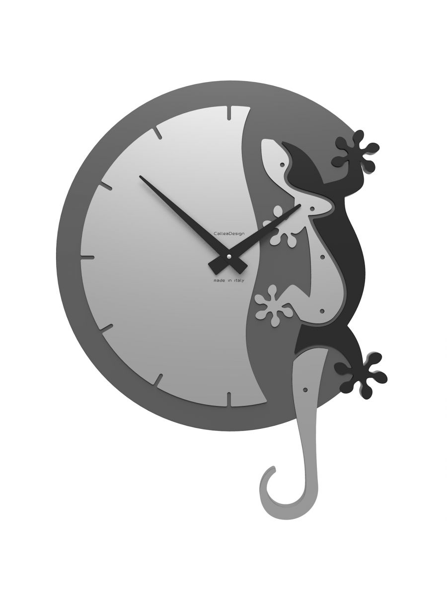 Climbing gecko clock
