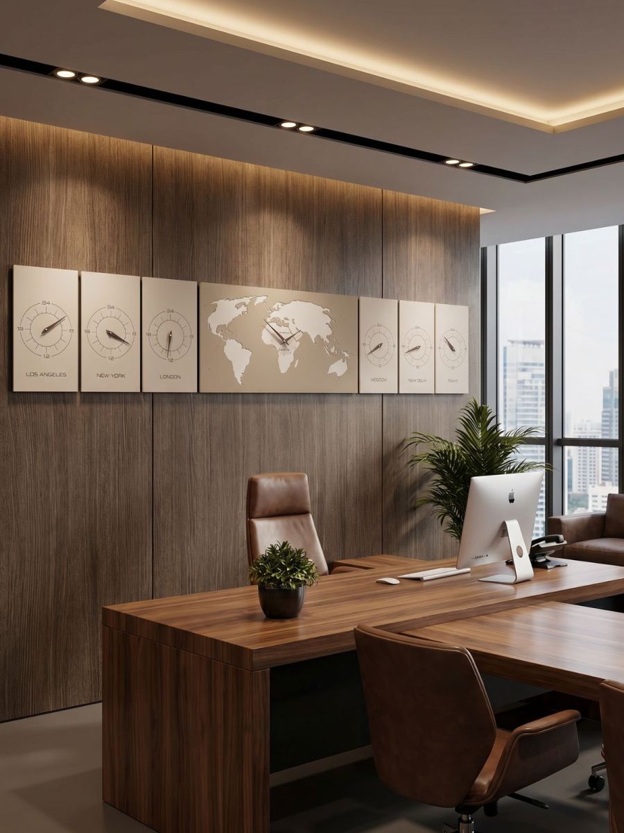 Wall clock with time zones Cosmo